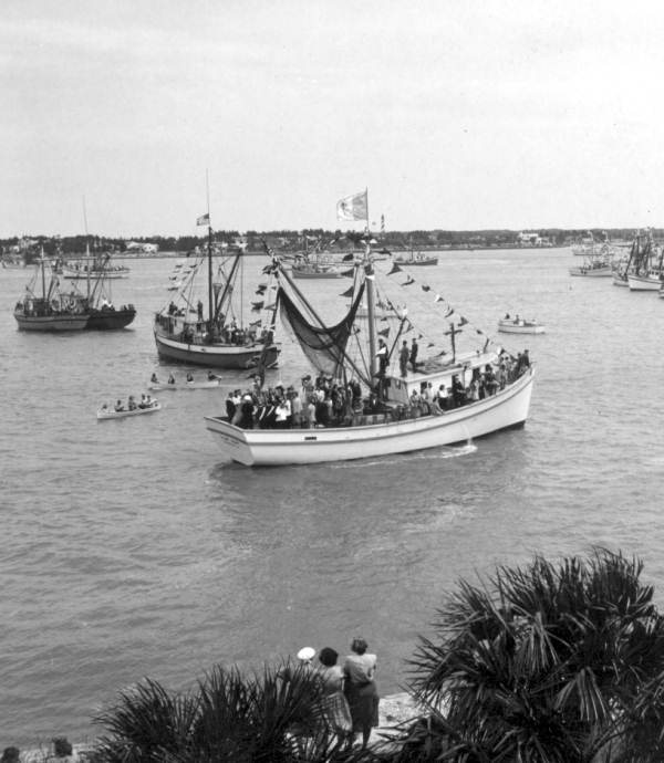 Shrimp boat fleet - Saint Augustine, Florida