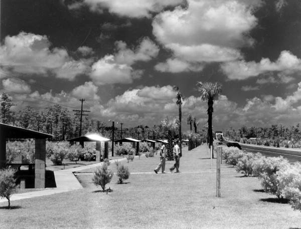 Wayside park at the Welcome Station .