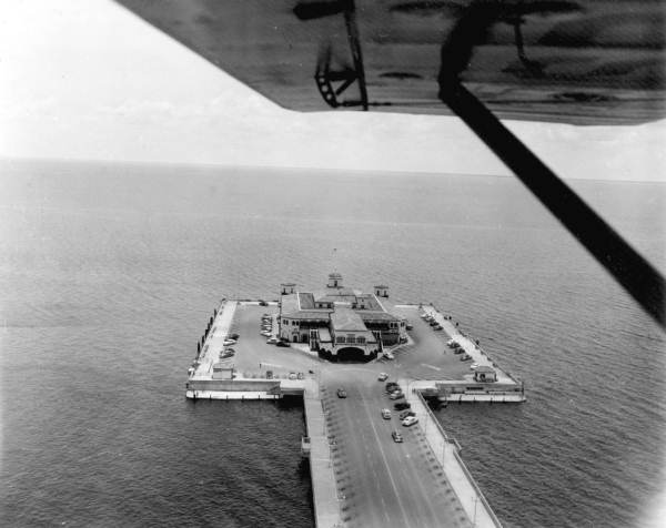 Aerial view of the pier - Saint Petersburg, Florida.