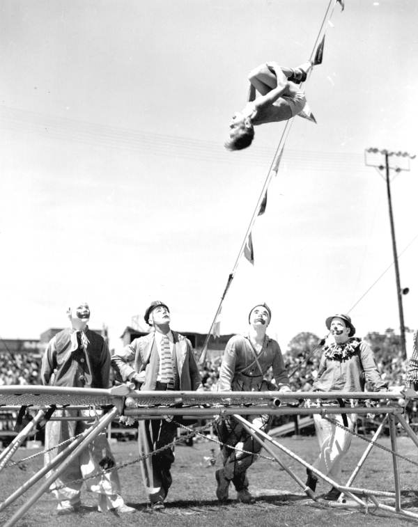Clown performers of the Sarasota High School Sailor Circus