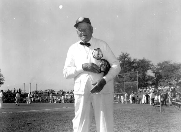 Fred Ross on the field. - Saint Petersburg, Florida .