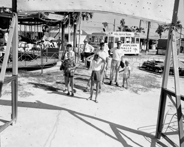 People enjoying themselves at the amusement park - Panama City, Florida