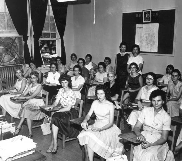 Teachers and students in classroom, Lively Vocational - Tallahassee, Florida