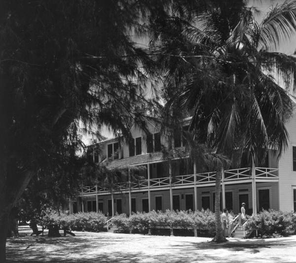 View of The Island Inn Hotel, oldest on the island - Sanibel Island, Florida .