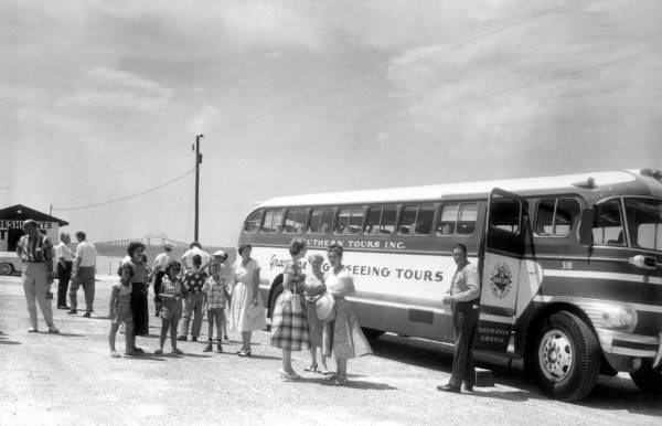 Delegates from the Southern Governors' Conference on a bus tour - Saint Petersburg, Florida