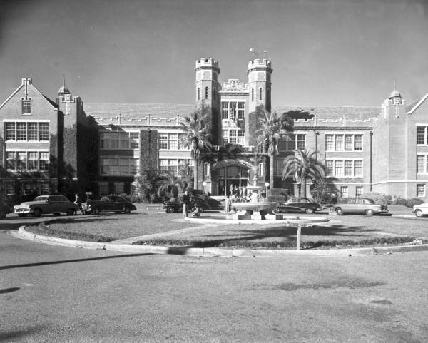 Westcott Building as seen from beyond the fountain - Tallahassee, Florida.