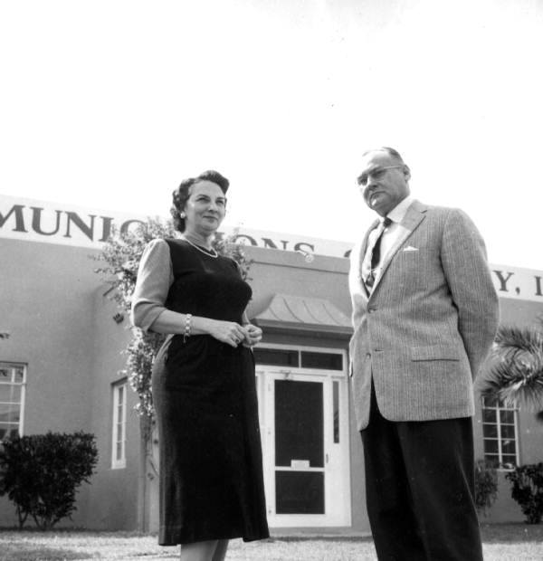 Communications Company President Mr. G.E. Smith and his wife Secretary-Treasurer - Coral Gables, Florida.