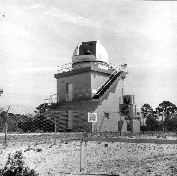 View of the tracking station for satellites and missiles - Cocoa Beach, Florida