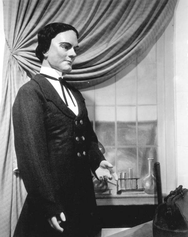 Lifesize wax figure of Dr. John Gorrie - Pensacola, Florida
