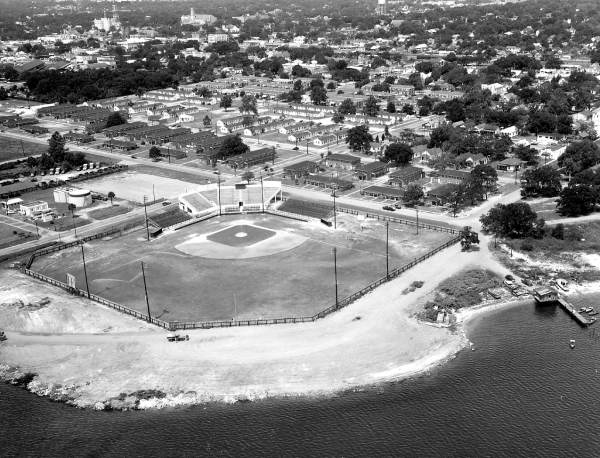 Aerial view of a baseball field - Pensacola, Florida.