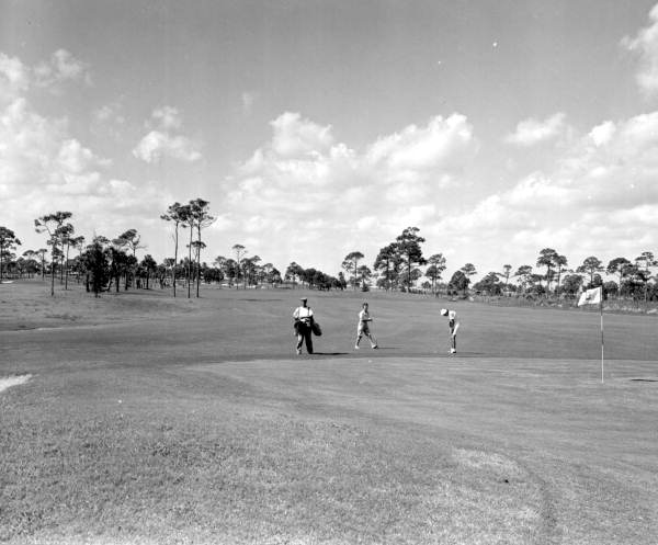 Golfers on the golf course - Hollywood, Florida