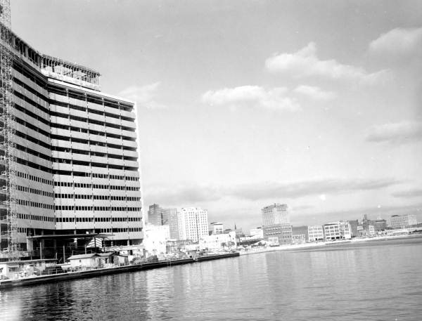 Waterfront view with building construction - Jacksonville, Florida