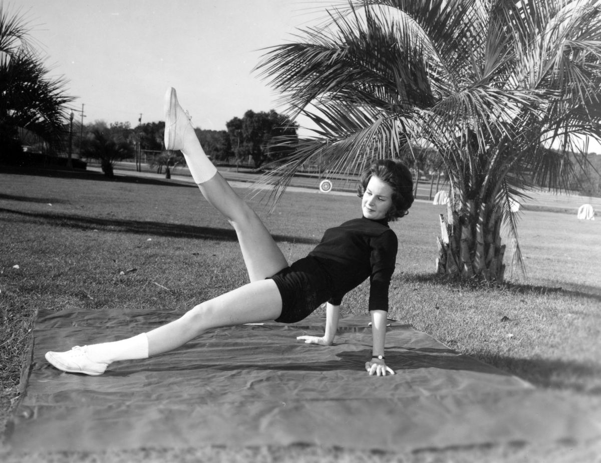 Fairfax Smathers exercising at Florida State University.