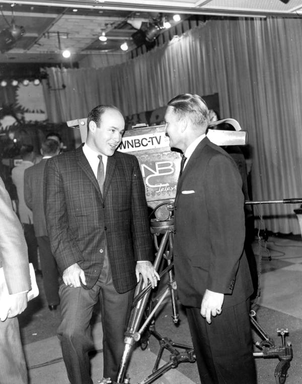 Joe Garagiola with FDC director Wendell Jarrard.
