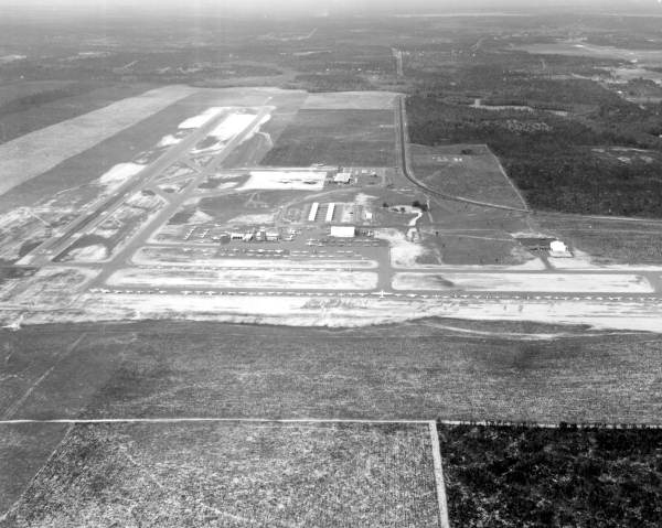 Aerial view of Tallahassee Regional Airport.