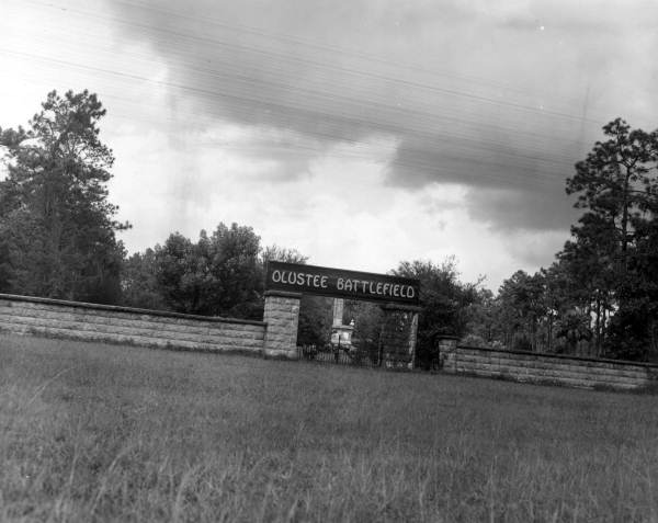 Entrance to Olustee Battlefield - Olustee, Florida.