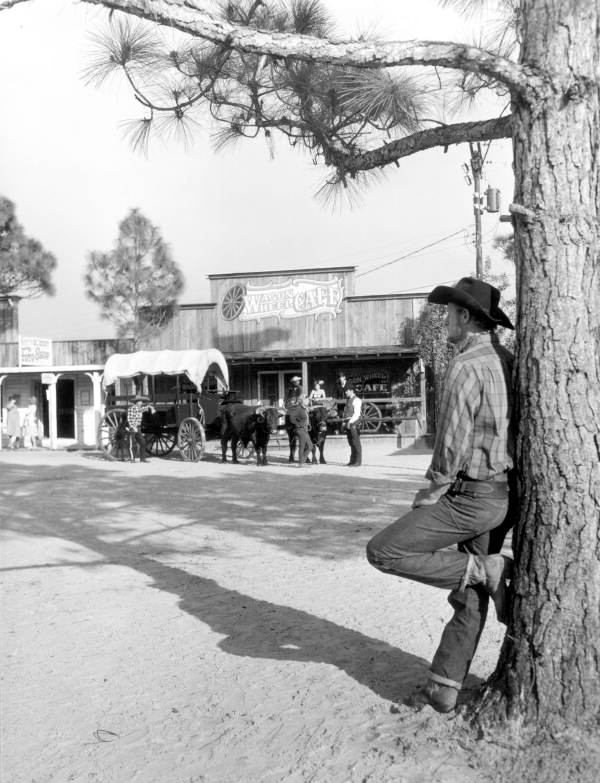 View of Floridaland western ghost town attraction - Osprey, Florida