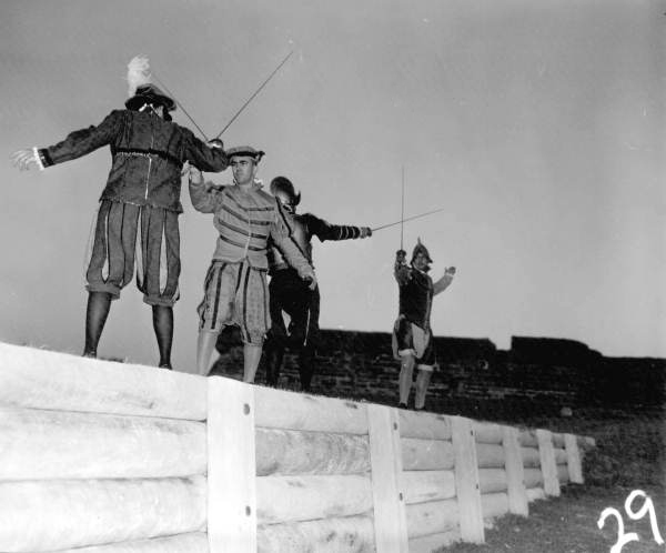 Sword fighting exhibition during the Quadricentennial Festival - Saint Augustine, Florida
