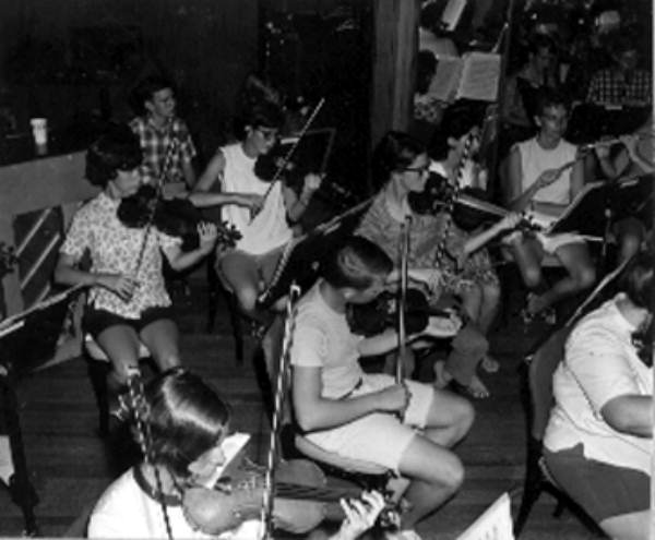 Members of the orchestra at the Florida International Festival rehearsal - Daytona Beach, Florida