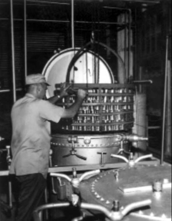 Canning peas at a processing plant - Live Oak, Florida