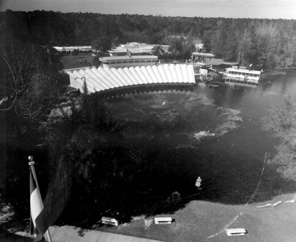 Bird's eye view of Weeki Wachee Springs amusement park