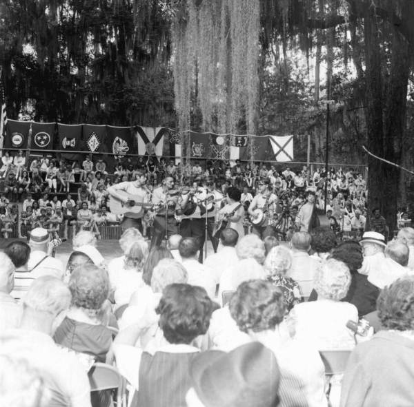 Small band performs at the Florida Folk Festival - White Springs, Florida