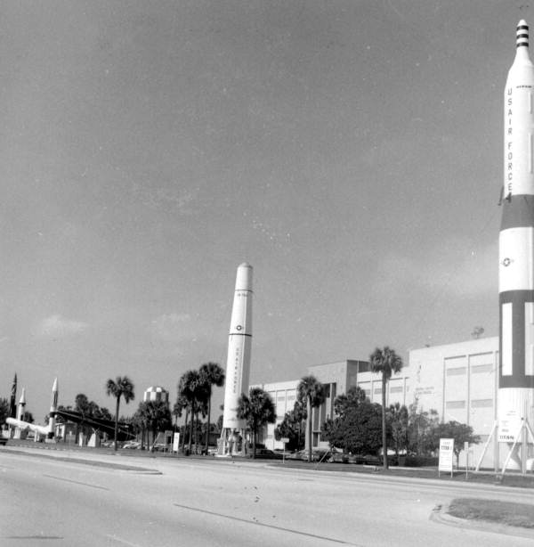 Rockets on display at Kennedy Space Center - Cape Canaveral, Florida
