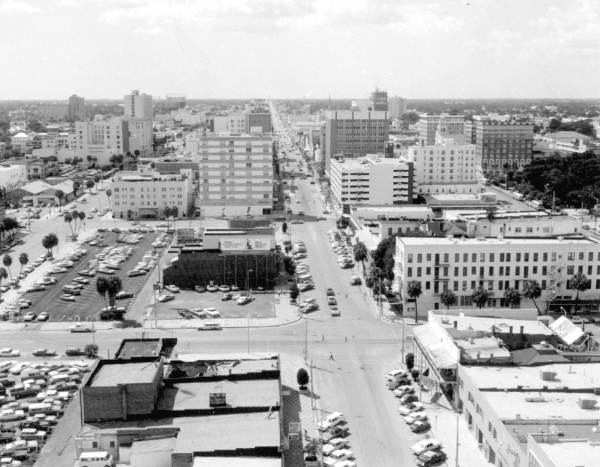 Aerial view of the city - Saint Petersburg, Florida.