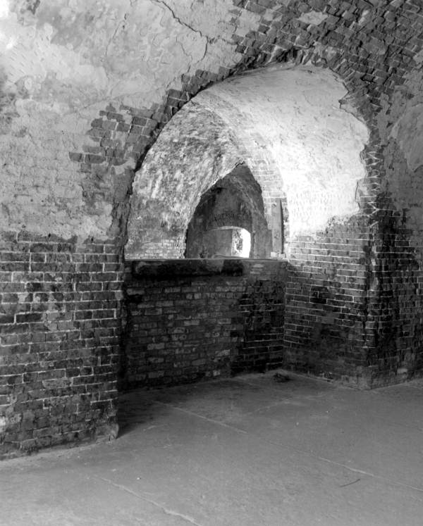 Interior of Fort Pickens' defensive walls - Santa Rosa Island, Florida.