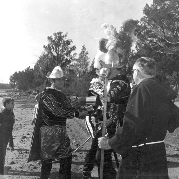 Costumed participants of the Fiesta de San Marcos de Apalache - Saint Marks, Florida.