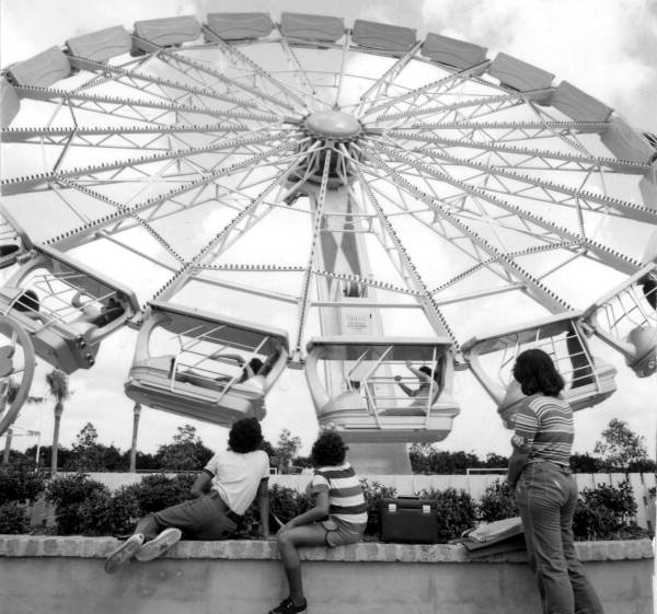 People watching Ferris wheel- Orlando, Florida