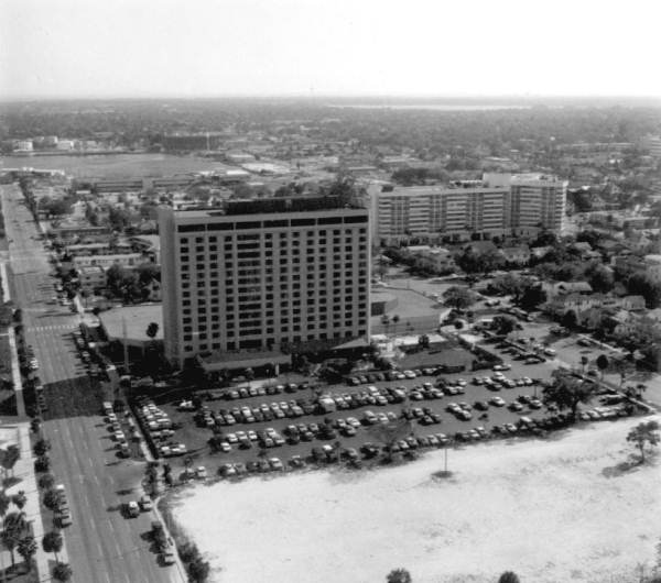 Aerial view of a part of the city - Saint Petersburg, Florida.