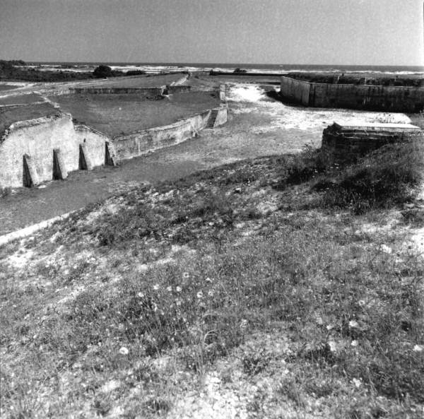 Seaward view of part of Fort Pickens - Santa Rosa Island, Florida.