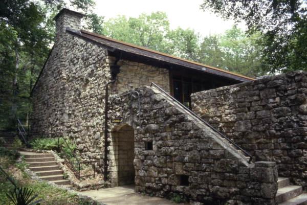 View of the visitors' center at the Florida Caverns State Park - Marianna, Florida