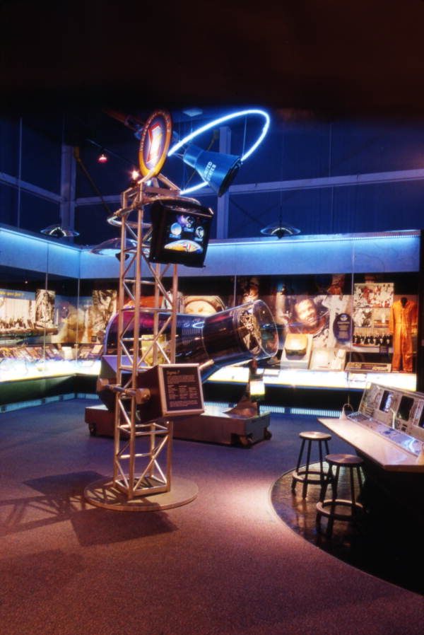 Interior view of the United States Astronaut Hall of Fame attraction in Titusville, Florida.