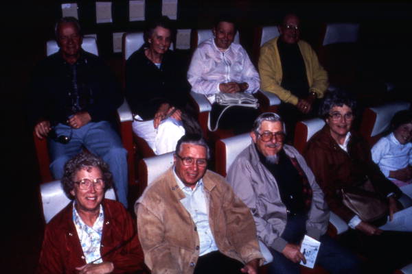 View of audience in movie theater at the Brevard Community College Astronaut Memorial Hall - Cocoa, Florida.