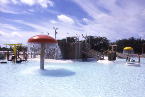 Children's activity pool at the Six Flags Atlantis attraction in Hollywood, Florida.