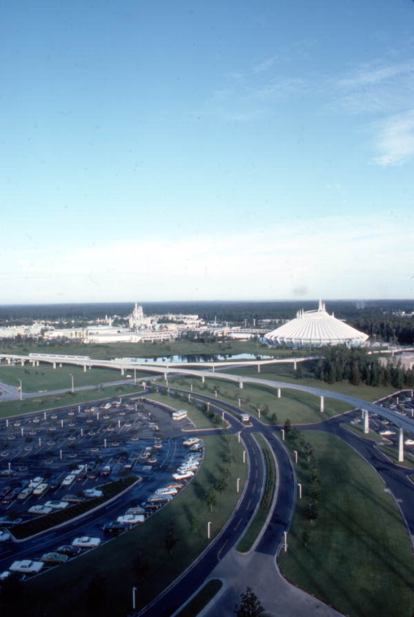 Aerial view of the Magic Kingdom in Orlando, Florida.