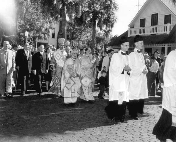 Procession during Tarpon Springs' Epiphany celebration - Tarpon Springs, Florida