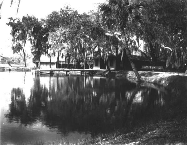 Boathouse and dock at De Leon Springs