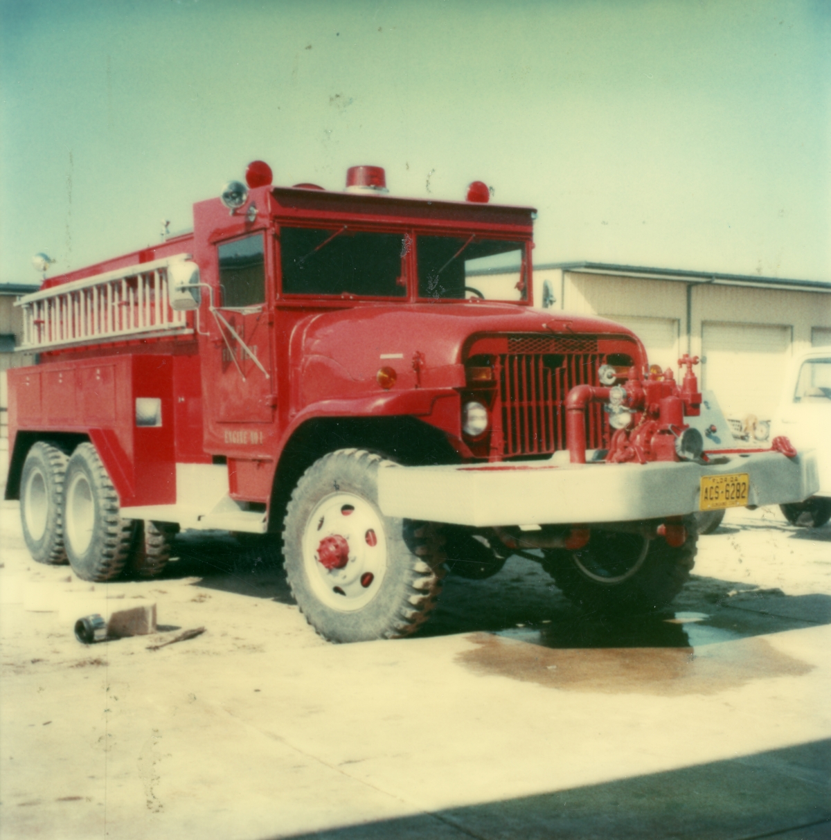 Renovated fire truck at the DeSoto Correctional Institution.