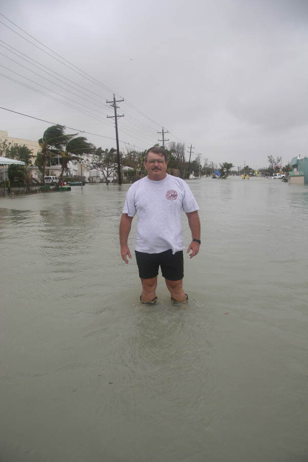 Dale McDonald on Flagler Ave. in front of the Salvation Army store..