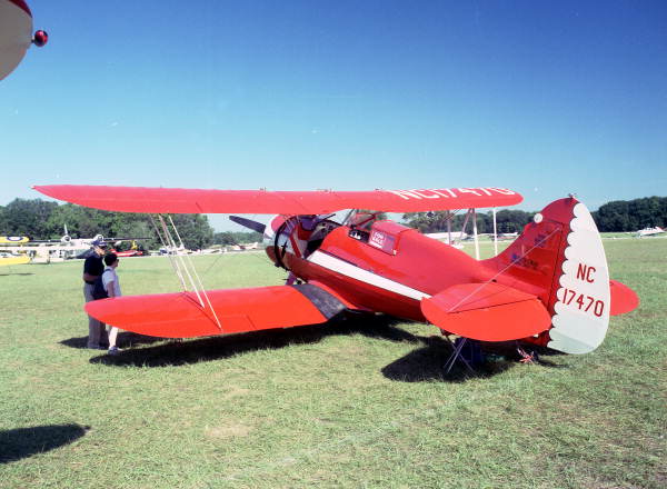 Waco bi-plane on display during the EAA Fly-in - Lakeland, Florida
