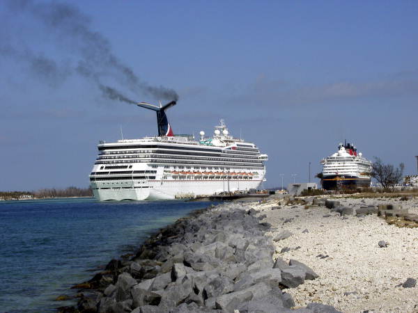 Cruise ships by the old Navy Outer Mole - Key West, Florida