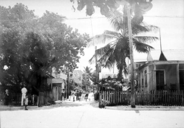 Old Key West street scene, unknown location..