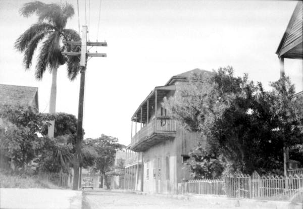 Old Key West street scene, unknown location..