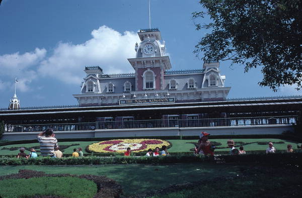 Entrance building to the Magic Kingdom - Orlando, Florida.