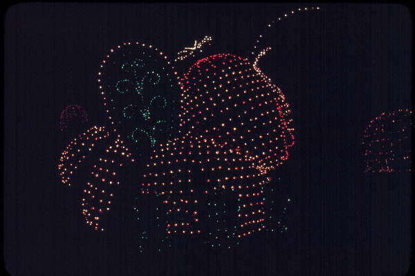 Float in the Main Street Electrical Parade at the Magic Kingdom - Orlando, Florida.