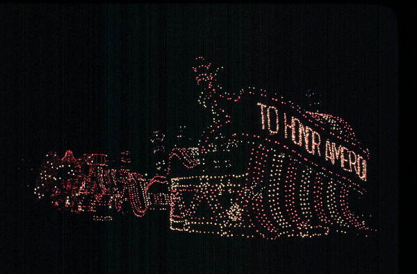 Float in the Main Street Electrical Parade at the Magic Kingdom - Orlando, Florida.