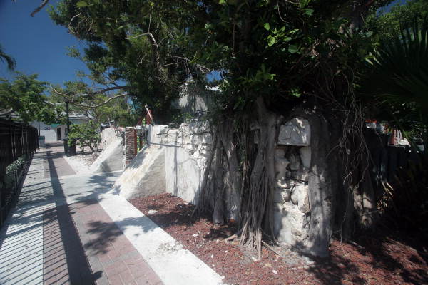 Remains of old water cistern-Mallory Sq.